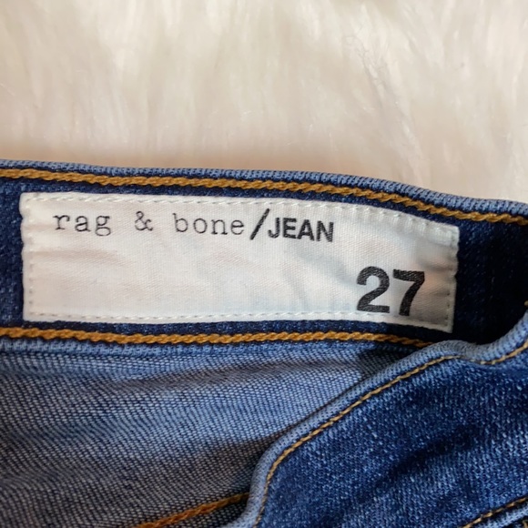 Rag & Bone Stevie Tied Hem Skinny Jean Size 27 - Picture 3 of 7
